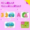 Alphabet & Numbers Cards Set, 37 Magnetic Letters and Numbers ABC Fridge Magnets Pattern Board Matching Puzzle Game Preschool Montessori Educational Learning Toys Set for Toddlers