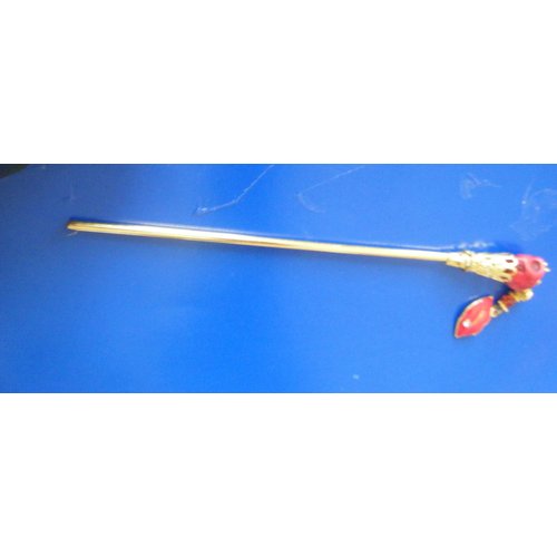 Hair Stick. Adult Artist Gothic Turquoise Magnesite Skull with Red Enamel Lips Charm with Austrian Crystal Accent x 1pc