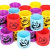 PROLOSO 48 Pcs Rainbow Spring Toy Assortment Bulk Plastic Magic Coil Springs with Smile Face for Boys Girls Gift