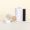 40 mL White Kraft Paperboard Lip Balm/Salve/Cosmetic/Lotion Tubes (12)