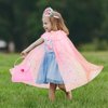 ShyLizard Princess Dress Up Clothes for Little Girls, 10 Pcs Toddler Dress Up Toys, Princess Cape with Crown, Wand, Jewelry, Princess Pretend Play Toys Gifts for 3 4 5 6 Year Old Girls(Pink)