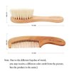 YarraModes Baby Goat Hair Brush and Comb Set for Newborns & Toddlers| Eco-Friendly Safe Brush | Natural Wooden Comb | Soft Bristles for Cradle Cap | Perfect Baby Shower and Registry Gift