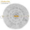 AMAGABELI GARDEN & HOME 10”x10” Round Cast Iron Cleaner 316 Stainless Steel Chainmail Scrubber for Cast Iron Pan Skillet Cleaner for Dishes Cast Iron Pot Cookware Accessories BG265