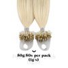 Moresoo Micro Ring Hair Extensions Blonde Human Hair Micro Beads Hair Extensions Platinum Blonde Micro Link Extensions Blonde #60 50G/50S 18In