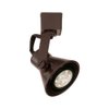 WAC Lighting, TK-103 Line Voltage Track Head with 8W GU10 LED Bulb in Dark Bronze for H Track