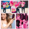 SiliFine 24 Pcs Cheer Hair Brush Wet Detangling Cheer Brush and Comb Set with Polka Dots Cheer Party Favors Plastic Fine Wide Hair Comb for Cheer Team Gifts Sport Cheerleader Gifts for women(Pink)