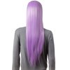 Onedor 30 Inches Long Straight Light Purple Synthetic Hair Women Full Head Cosplay Wig with Wig Cap (TF2403A - Light Purple)