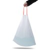 Orino Ultra Strong Garbage Bags 8 Gallon Trash Can Liners for Kitchen and Office Unscented White Drawstring Trash Bags, 60 Count 0.74 mil 22" x 24"