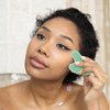 Ecoswer GuaSha,Gua Sha Facial Tool,Secret Therapy of Beauty from The Ancient Oriental,Face Slimmer Massage,Decrease Puffiness and Tighten Skin,Improve Face Shape.(Green)