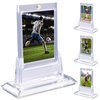 4PCS Magnetic Card Holders for Trading Cards, Card Protector Holders with Acrylic Stands Bases, Baseball Card Holders Fit for MTG, Game Cards, Sports Cards, Football Cards, Baseball Cards (4PCS)