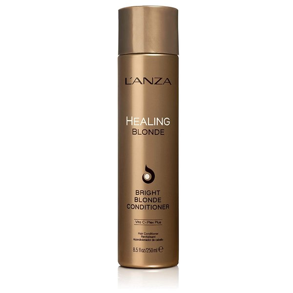 L'ANZA Healing Blonde Bright Conditioner, Formulated for Natural & Decolourized Blonde Hair, Boosts Shine and Brightness while Healing, with Sulfate-free, Paraben-free, Gluten-free Formula (8.5 Fl Oz)