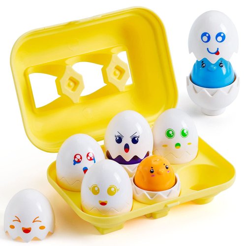SYHLN Learning Toys for 1 2 3 Year Old Girl Boy,Educational Montessori Shape Sorter Toys for Toddlers 1-3 Year Old, Matching Eggs Baby Toys 12-18 Months,One First Birthday Gifts Age 1-2