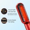 Electric Hair Straightener Brush, USB Charging Safe Small Hair Straightening Curling Comb Cordless Constant Temperature Hair Straightener for Home Travel