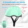Petimini Toddler Kids Bike Scooter Helmet for 2 3 4 5 6 7 8 Years Old Boys Girls Baby Children Bicycle Hat Cap, Safety Cycling Skating Helmet, Mint Green