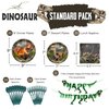 Blue Orchards Dinosaur Party Supplies Pack (109 Pieces for 20 Guests) - Dinosaur Party Plates and Napkin with T. Rex Banner, Dinosaur Birthday Party Supplies, Dinosaur Party Decorations