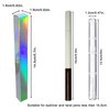 ANZKA 50 Pcs Twist Pen Packaging Boxes, 5.7x0.63x0.63 Inch Cuticle Oil Pen Wrapping Box, Silver Holographic Eyeliner Package Boxes