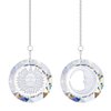 45mm Crystal Suncatcher Round Pendant Rainbow Maker for Home Car Decor (Moon and Sun)