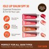 Cay Skin Isle Lip Balm Bad Gyal Berry SPF 30, Hydrating and Protective Daily Lip Gloss, Vanilla Brown Sugar Flavor, Suncare, UV Protection - 0.35oz