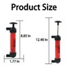 Car Siphon Transfer Pump Kit, 200cc Siphon Hand Pump Kit Fluid Fuel Extractor Suction Tool, Multi-Purpose Manual Oil Pump Fuel Liquid Transfer Pump for Oil Gasoline Water Liquids and Air