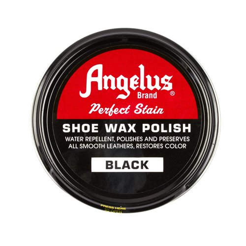 Angelus Brand Perfect Stain Shoe Wax Polish, 3 fl.oz, Black