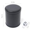 TUZAMA Felt Lined Professional Dice Cup - with 6 Dice Quiet for Yahtzee Game