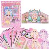 BROVITI DIY Fun 3D Princess Castle Scenes Paper Activities Art Craft Make Your Own Princess Dress-Up Sticker Craft Supplies for Relief Stress Pass The Time for Anyone Who Loves Creative Play