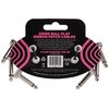 Ernie Ball Flat Ribbon Patch Cable 3-Pack, 3 in, Black (P06220)