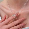 TseanYi Bow Pendant Necklace Silver Bow Knot Necklace Line Bow Tie Pendant Necklace Snake Chain Choker Necklace Minimalist Bow Snake Chain Necklace for Women Jewelry