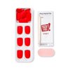 imPRESS KISS Color Press-On Manicure Fake Nails, Rising Sun - Short Length, Matte, Polish-Free Solid Color Mani, Includes Prep Pad, Mini File, Manicure Stick, and 30 Fake Nails
