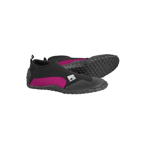 O'NEILL Baby Girls Youth Reactor 2mm Reef Booties Wetsuit Accessories, Black/Pink, X-Small US