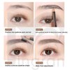 6pcs 2mm Ultra-Thin Eyebrow Pencil with Brush Waterproof Long-Lasting Slim Eyebrow Pencil Peel off Microblading Mapping Pencils (#02 Light Brown)