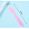 ericotry 100PCS Disposable Plastic Mini Cosmetic Spatula Scoop Cosmetic Skin Care Facial Cream Spatulas for Mixing and Sampling (Pink)