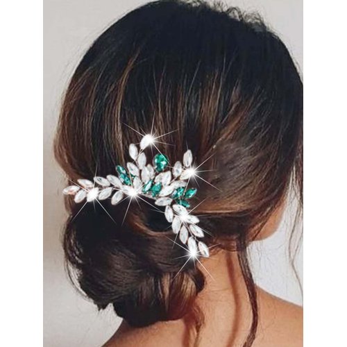 Yean Crystal Bridal Hair Comb Wedding Hair Piece Rhinestone Hair Accesories for Bride and Women