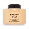 Revolution Beauty, Loose Baking Powder, Makeup Setting Powder, Long Lasting Coverage, Mattifies & Reduces Shine, Banana Deep, 1.13 Oz