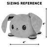 TeeTurtle - The Original Reversible Bunny Plushie - Purple - Cute Sensory Fidget Stuffed Animals That Show Your Mood