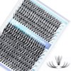 IECILI Lash Clusters Individual Lashes - 280pcs 30D Cluster lashes for DIY Lash Extensions -Super Thin & Soft Eyelashes 10-16mm C Curl Cluster Eyelash Extensions for Natural Wispy Look