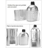 Tempsnow Aluminum Water Canteen Cup Stove Pouch Set Portable Military Canteen with Cup for Outdoor Camping Survival Nature Experience Hiking Backpacking