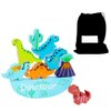 LICRAFT Dinosaur Wooden Stacking Toys for 3 4 5 6 7 8 Year Old Boys Girls Balance Competition Game for Family Birthday Dinosaur Stacking Building Toy for Toddlers
