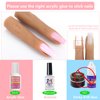 Silicone Nail Training Finger, Nail Practice Fingers for Acrylic Nails, Yokilly Flexible Nail Art Training Manicure Fingers to Practice, 1 Piece Silicone Nail Training Finger for Acrylic Nails Art DIY