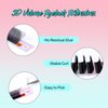 VAVALASH W-shaped Eyelash Extension 3D Premade Fans 0.07 D Curl Volume Lash Extensions Easy Fanning Lashes Matte Black Volume Premade W Lashes(W Shaped-3D-0.07-D-8-15mm）