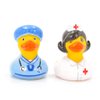 Nurse & Doc First Responders Rubber Duck (Mini Set) Bath Toys by Bud Duck | Elegant Gift Packaging We Care for You | Child Safe | Collectable
