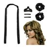 Hair Rollers, Heatless Hair Curlers for Long and Medium Hair, Silk Curls Headband, Satin Curling Rod Headband,No Heat Rollers to Sleep in Overnight (Black)