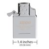 Zippo 65826 Butane Lighter Insert - Single Torch, Chrome
