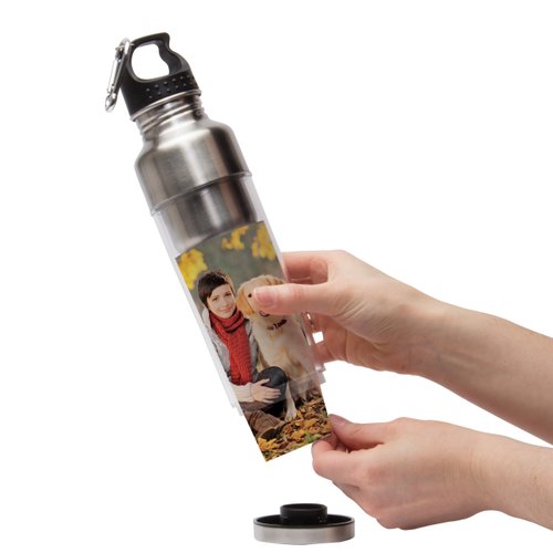 Thermo-Temp Stainless Steel Photo Water Bottle - Create Your Own