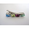 Generic Hawaiian flower multi color alligator hair clip for fine thin hair (Clip quantity: 2 clips), 1 Count (Pack of 1)