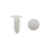 uxcell 30Pcs White Plastic Rivets Splash Guard Fastener Push Type Clips 7.5 x 6.5mm