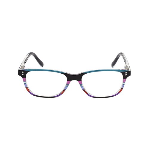 SAV Eyewear Women's Vk Couture Rectangular Reading Glasses, Blue Stripe, 35 mm + 2.25