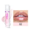 Grospe Lip Plumper, Lip Plumper Gloss with Chili Extract Ultra-Hydrating & Nourishing Smooth and Define Your Lips Naturally Glossy Finish Fuller Natural Lip Gloss for Women Girls (2PCS, #01#02)