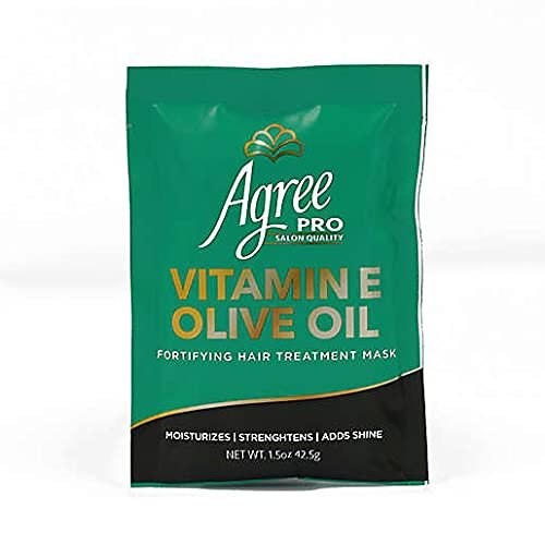 Agree Pro (Salon Quality) Vitamin E (Natural Olive Oil) Fortifying Hair Treatment Mask 1.5oz (42.5g) by AmazingNY