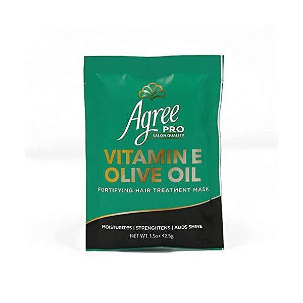 Agree Pro (Salon Quality) Vitamin E (Natural Olive Oil) Fortifying Hair Treatment Mask 1.5oz (42.5g) by AmazingNY